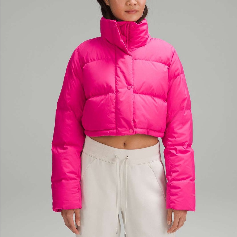 Lululemon Cropped Wunder Under Puff - Sonic Pink - Picture 4 of 5